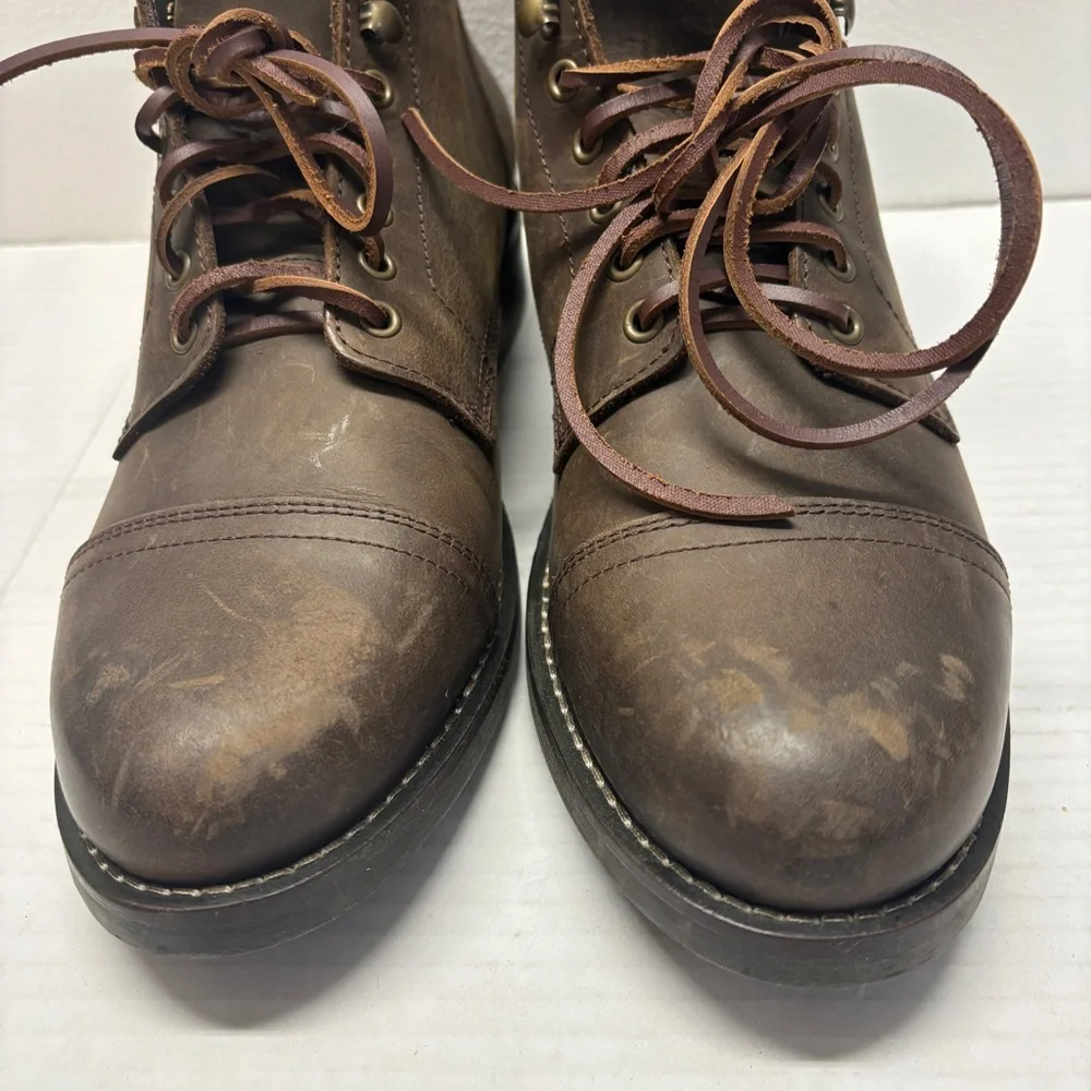 NEW Rhodes Footwear Portland Boot Leather Brown Men’s Sz 9.5